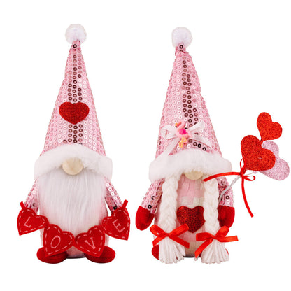 Gnome - Valentine #6 - Sequin Hat MN