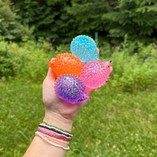 Squishy Toy - Glitter Hedgehog - PREORDER