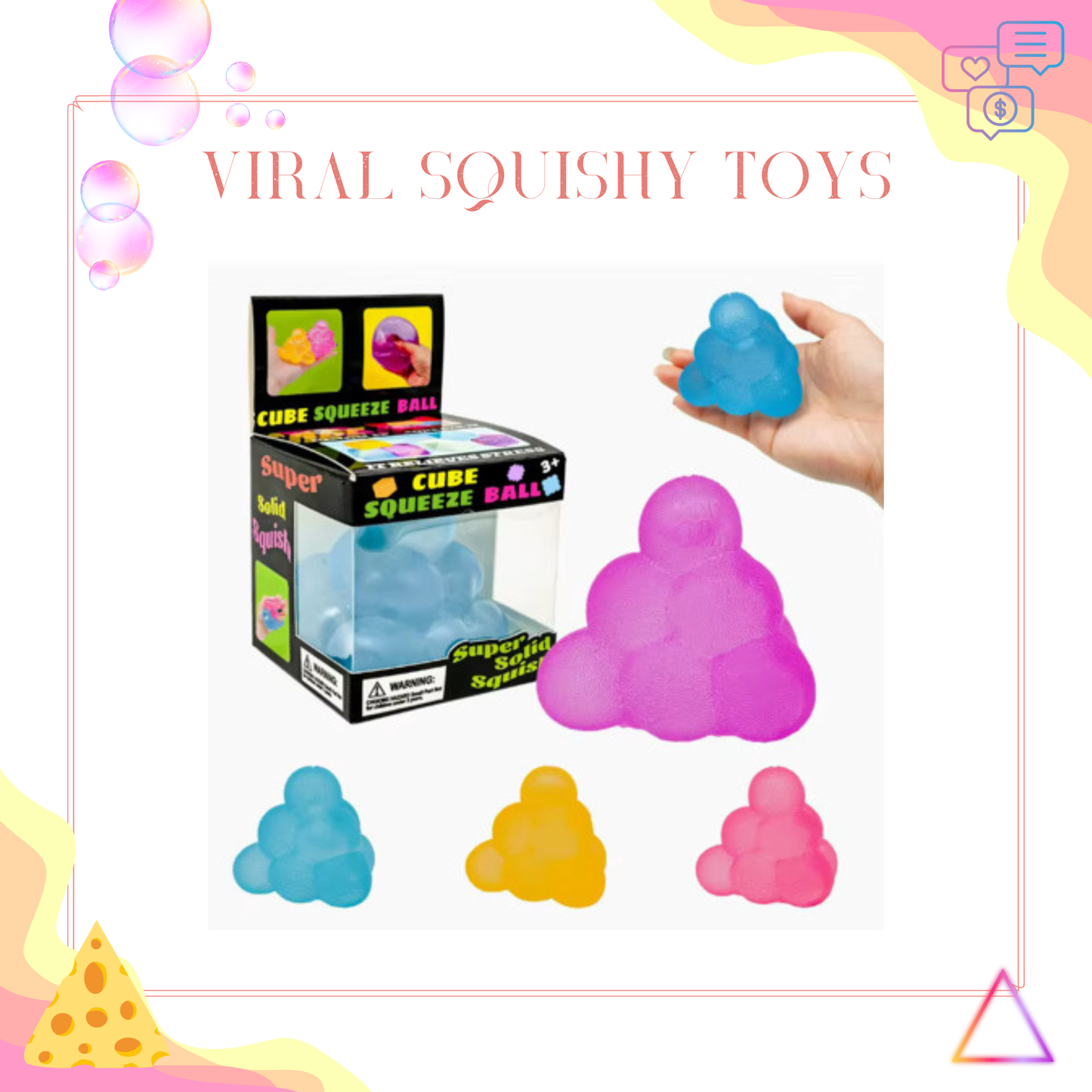 Squishy Toy - Triangle - PREORDER