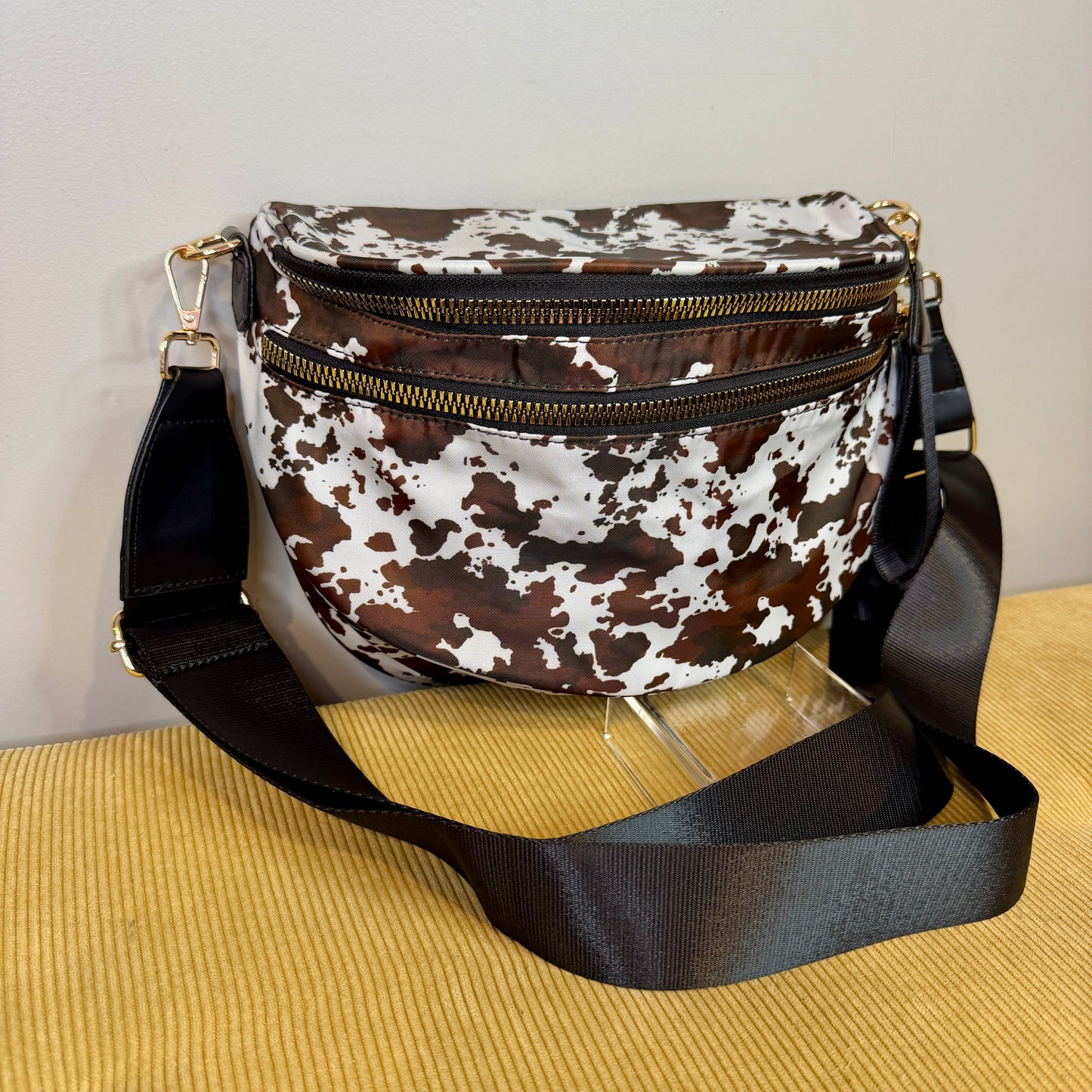 The Roni Nylon Crossbody - Brown Cow