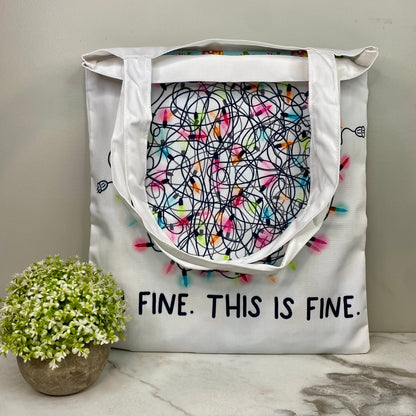 Tote Bag - Christmas - I’m Fine Lights
