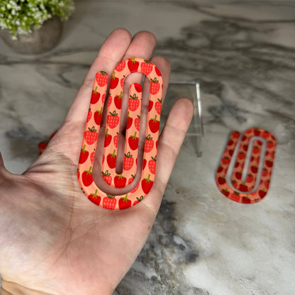 Jumbo Paperclip - Strawberries