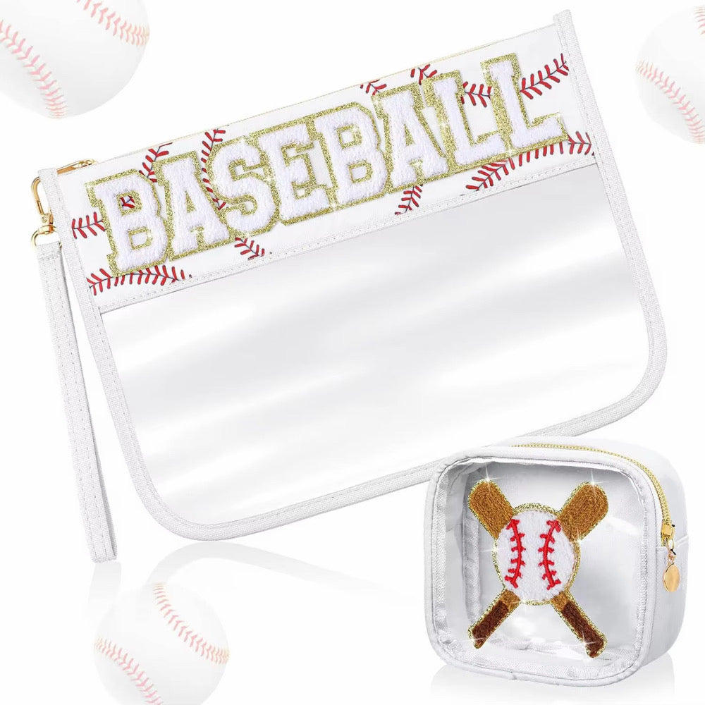 Sports Clear Zip Pouch 2 Pack