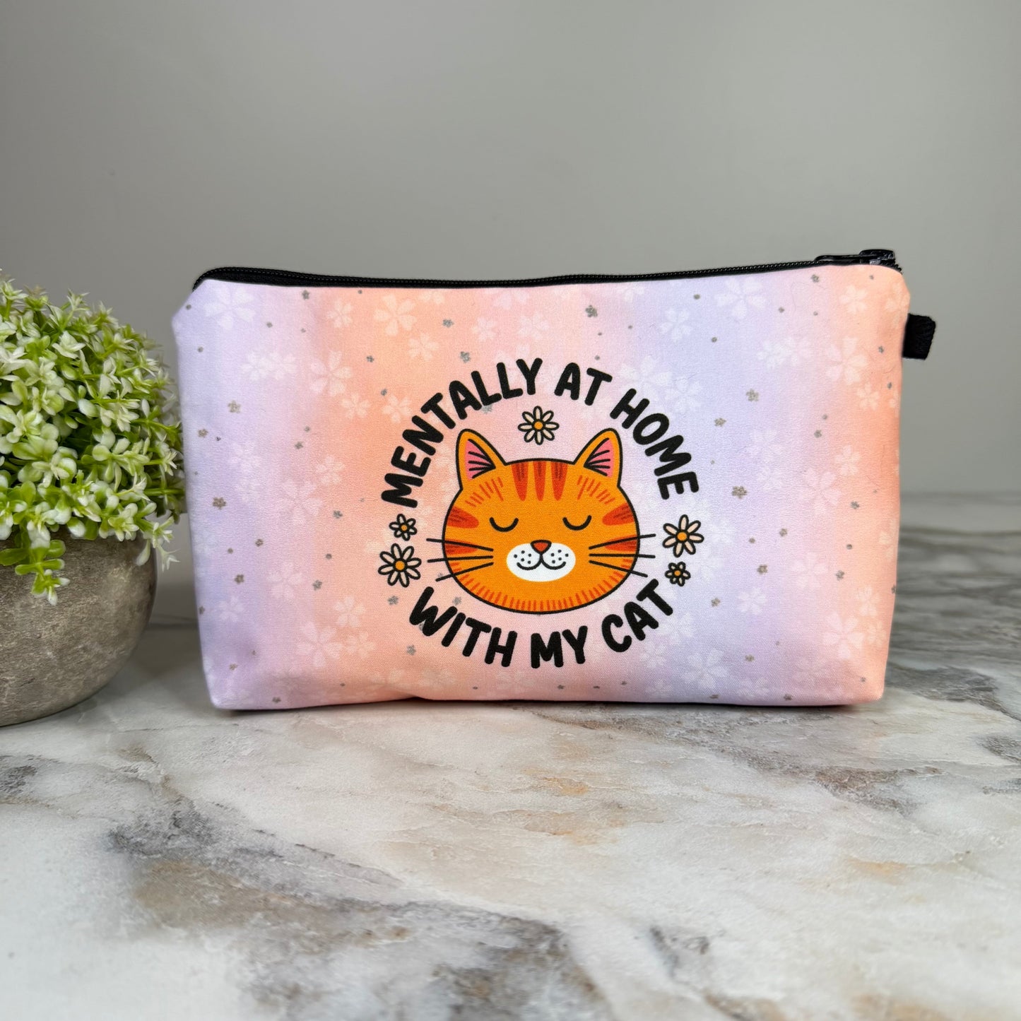 Pouch - Mentally At Home With My Cat MN