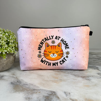 Pouch - Mentally At Home With My Cat MN