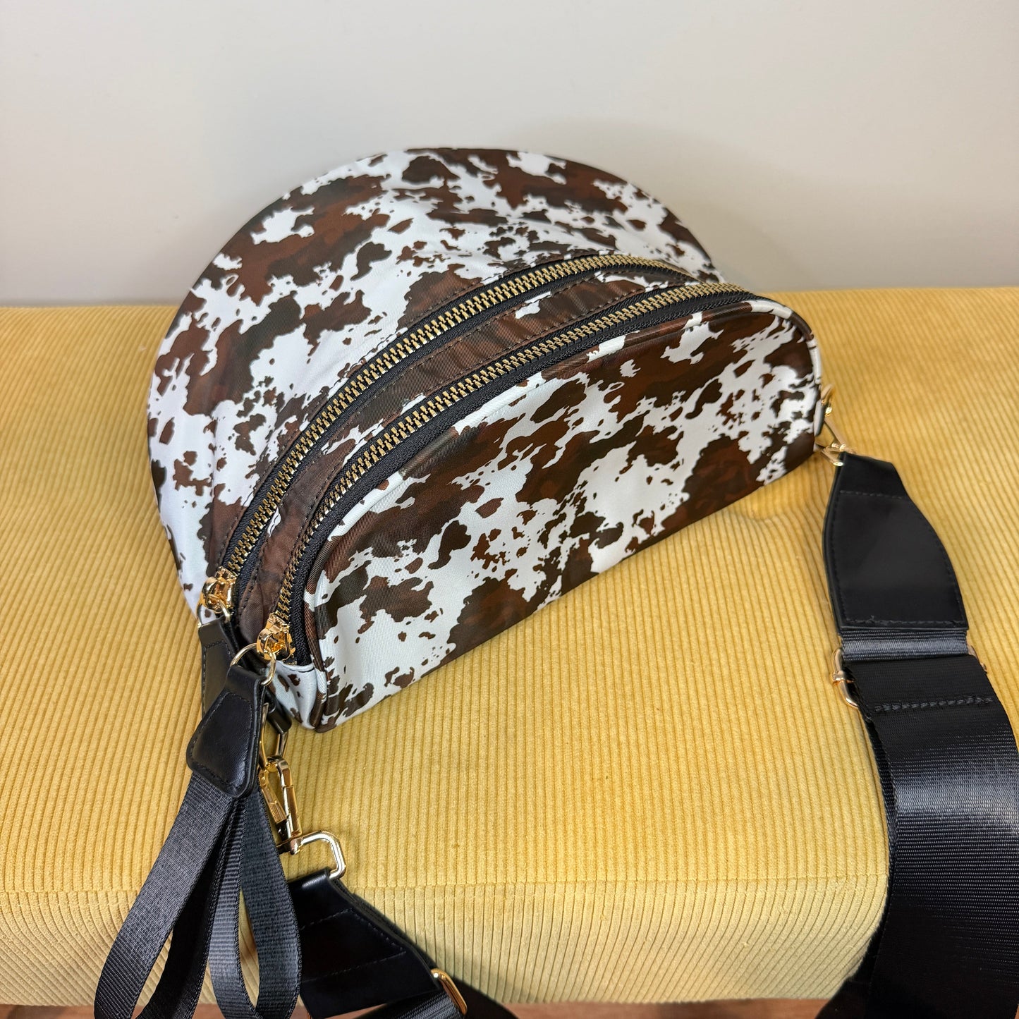 The Roni Nylon Crossbody - Brown Cow