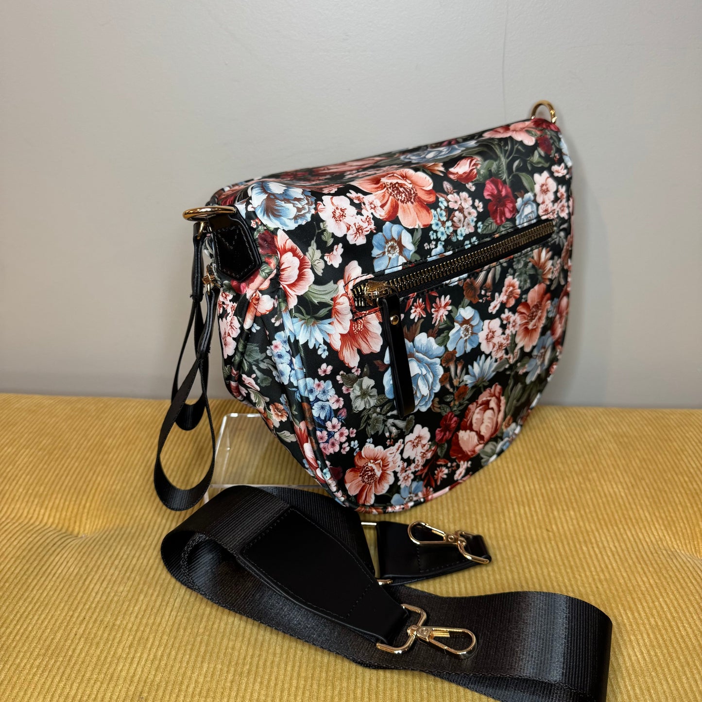 The Roni Nylon Crossbody - Floral - PREORDER