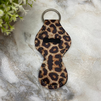 Lip Balm Chapstick Holder - #34 - Large Leopard Print