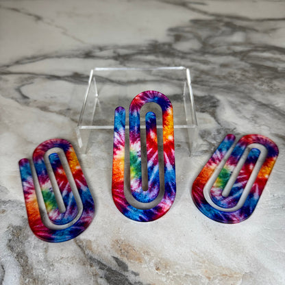 Jumbo Paperclip - Glitter Tie Dye