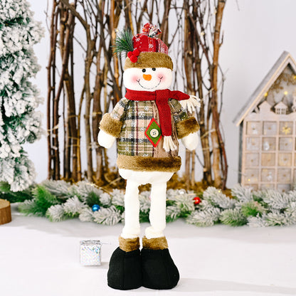 Telescopic Standing Christmas Decor - Plaid - PREORDER 10/3-10/6