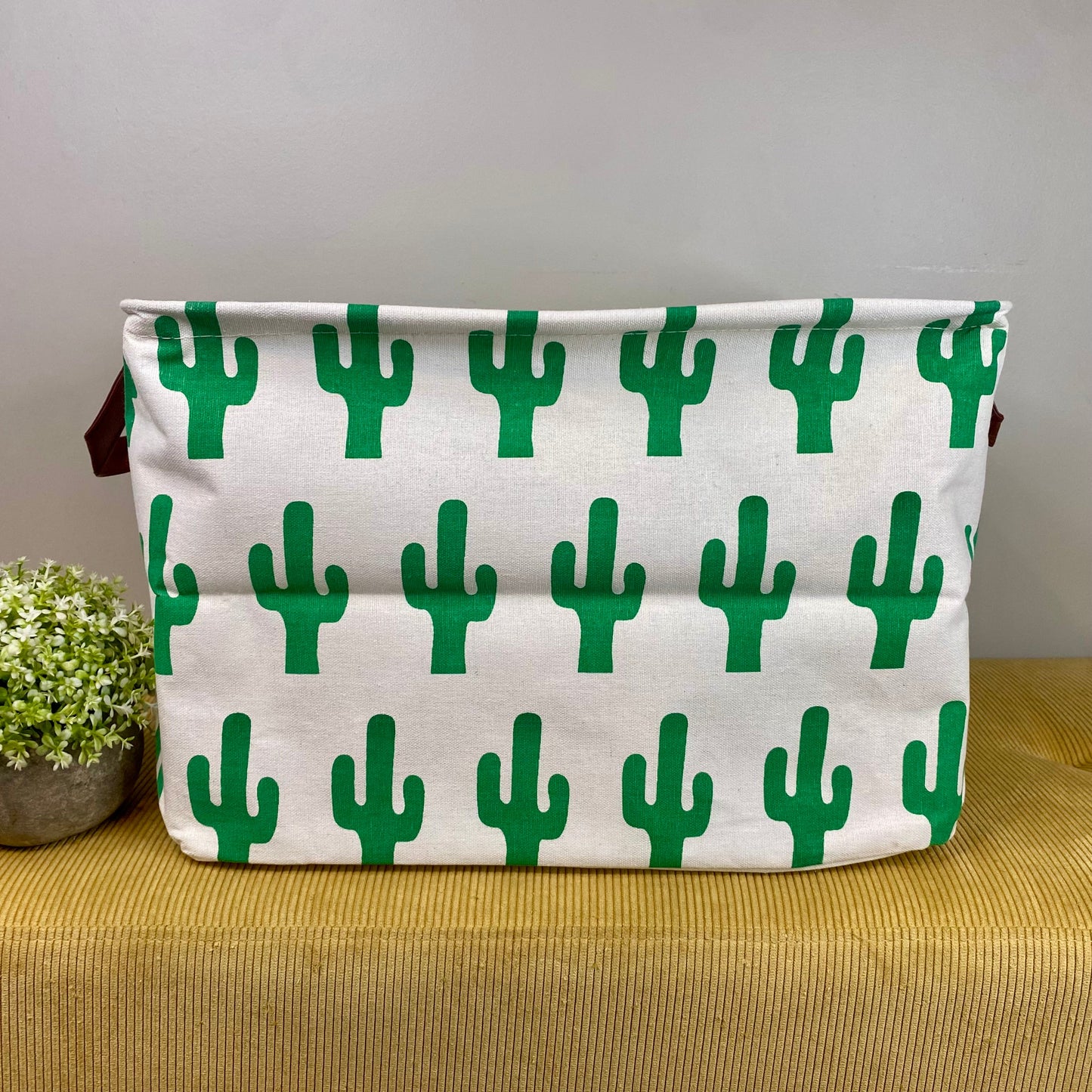 Pop Up Canvas Basket - Cactus