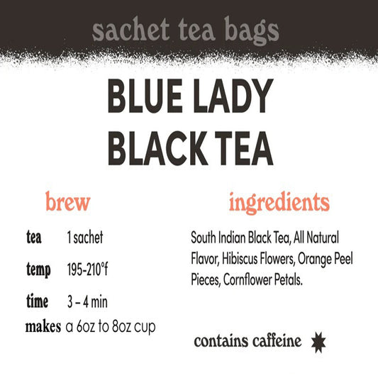 Blue Lady Black Tea – Sachets / Teabags