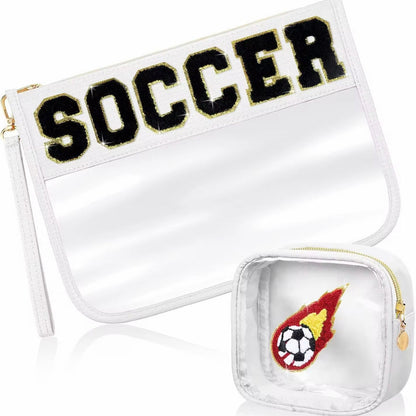 Sports Clear Zip Pouch 2 Pack