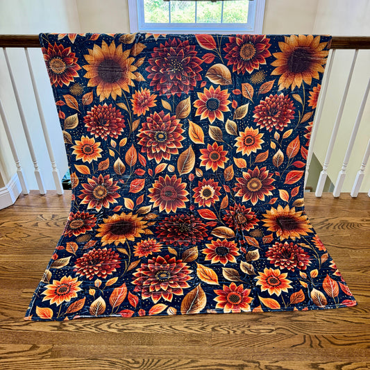 Blanket Halloween #26 - Moody Crimson Floral - PREORDER ends 7/25