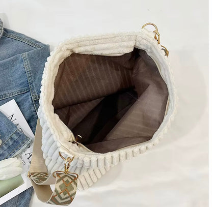 Willow - Corduroy Shopper Purse - PREORDER 7/16-7/19