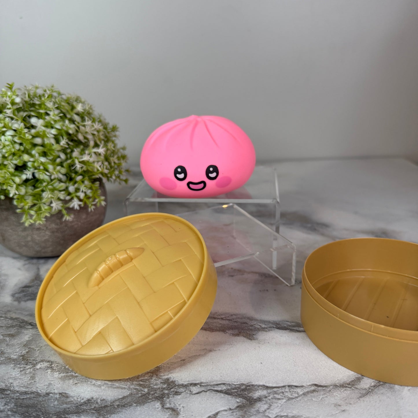 Squishy Toy - Viral Dumpling, Pink Face