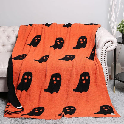 Blanket - Soft Dreams - Double Sided Ghost Orange Black