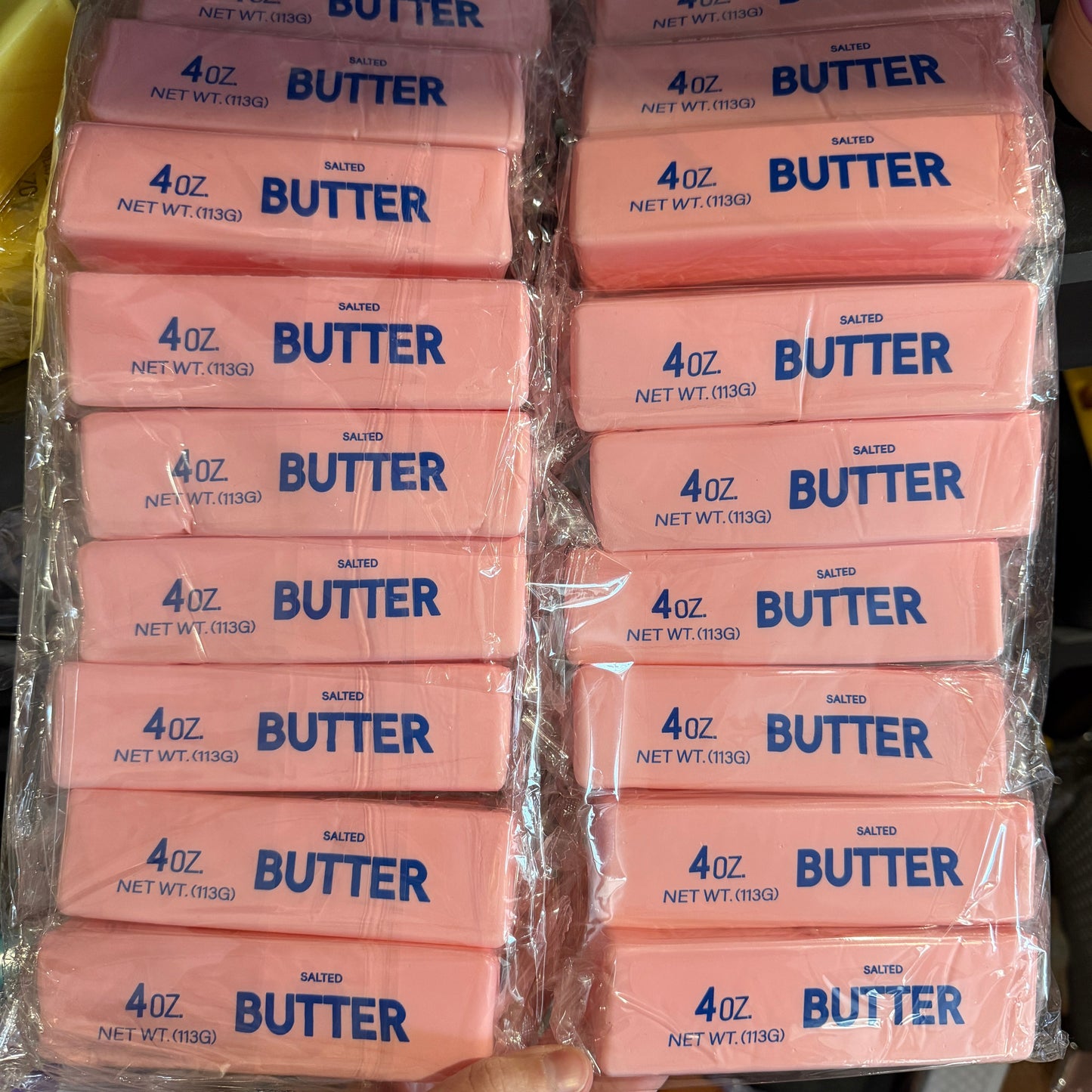 Butter Stress Squishy Toy - Pink