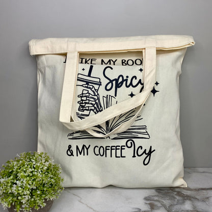 Tote Bag - Book Spicy & Coffee Icy