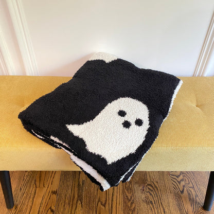 Blanket - Soft Dreams - Double Sided Ghost Black & White