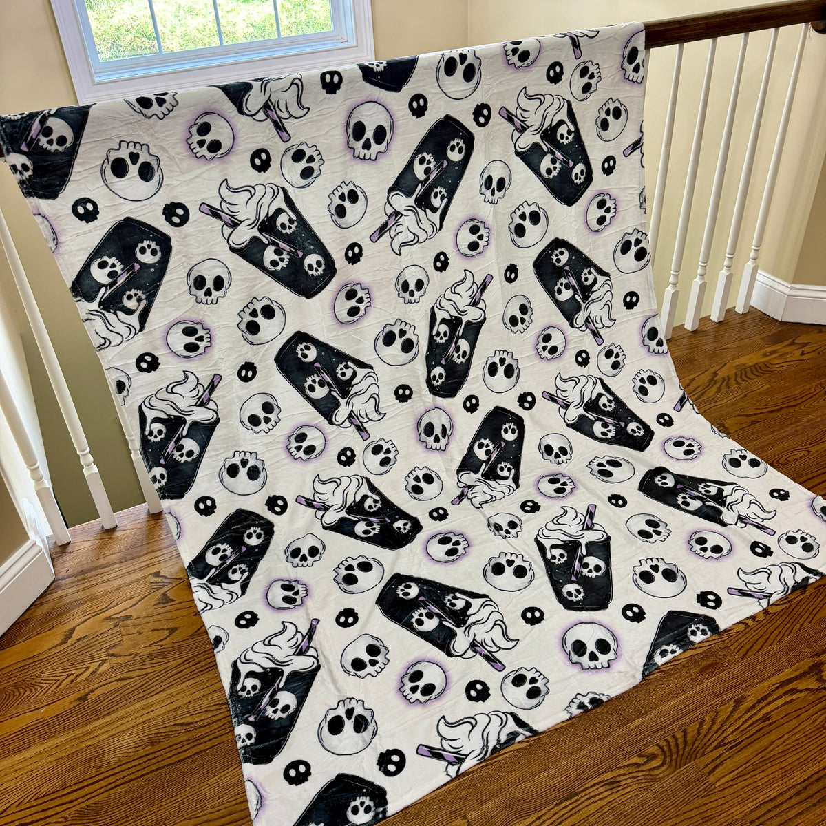 Blanket Halloween #8 - Coffee Skull White - PREORDER ends 7/25
