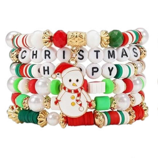 Christmas Bracelet 05 Multi-layer Beaded MN