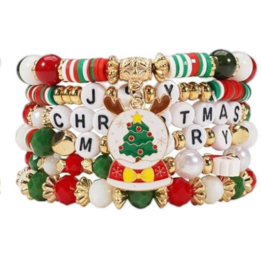 Christmas Bracelet 06 Multi-layer Beaded MN