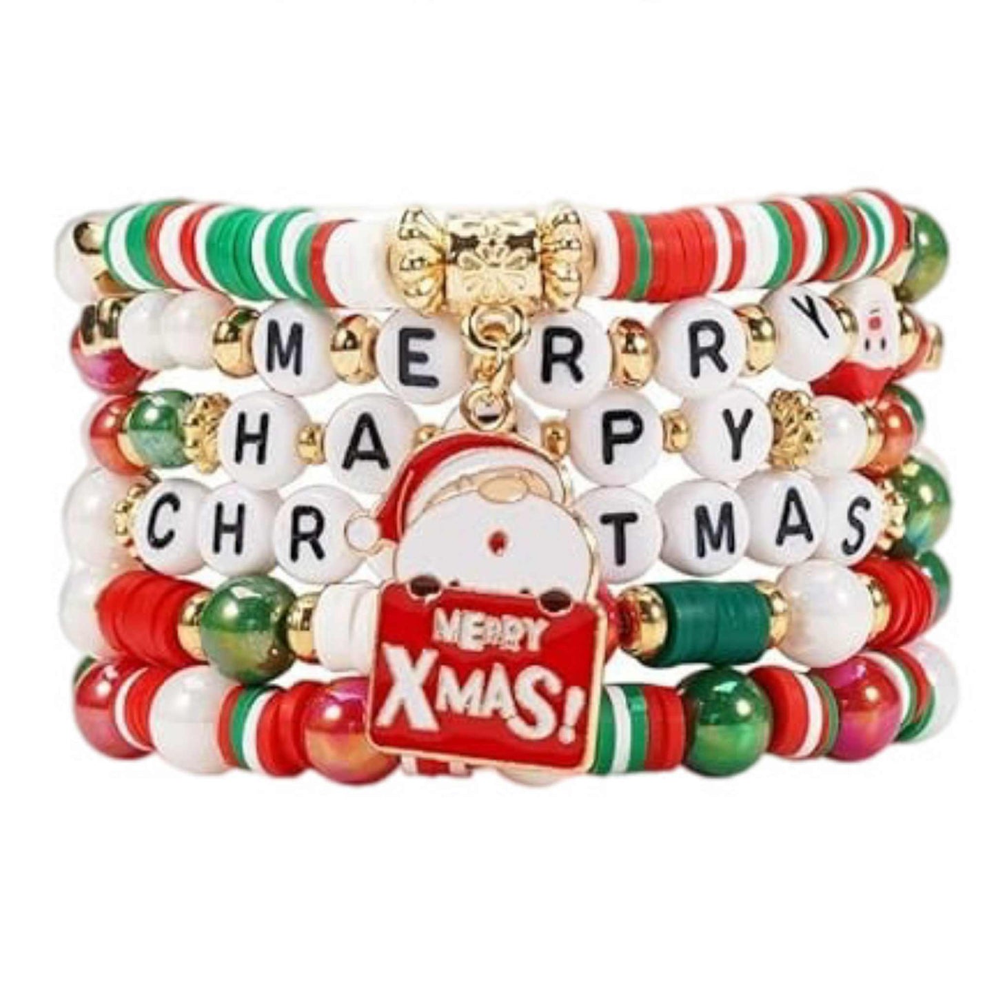 Christmas Bracelet 07 Multi-layer Beaded MN