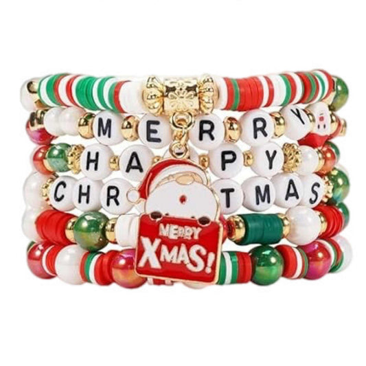 Christmas Bracelet 07 Multi-layer Beaded MN
