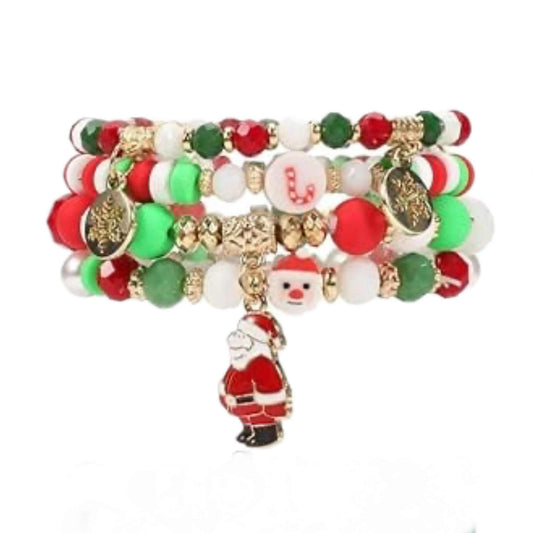 Christmas Bracelet 09 Multi-layer Beaded MN