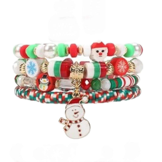 Christmas Bracelet 12 Multi-layer Beaded MN