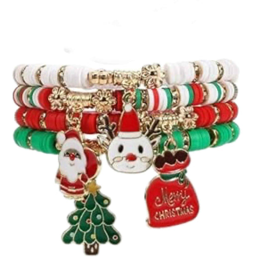 Christmas Bracelet 20 Multi-layer Beaded MN