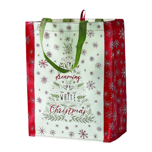 White Christmas Reusable Tote MNC