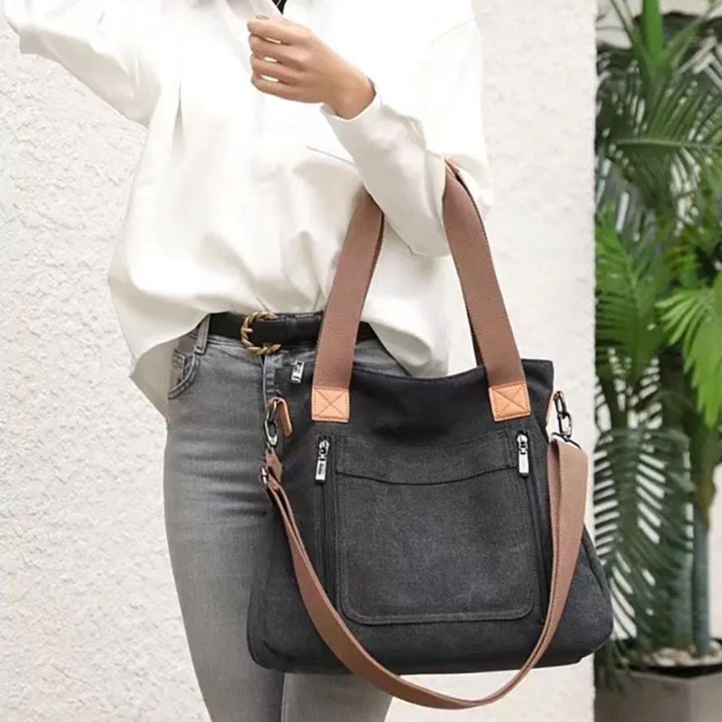 Caitlin - Canvas Satchel - PREORDER 6/30-7/3