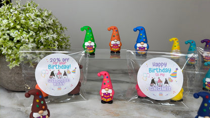 Gnome Figurines  - Birthday Assortment (3 pack)