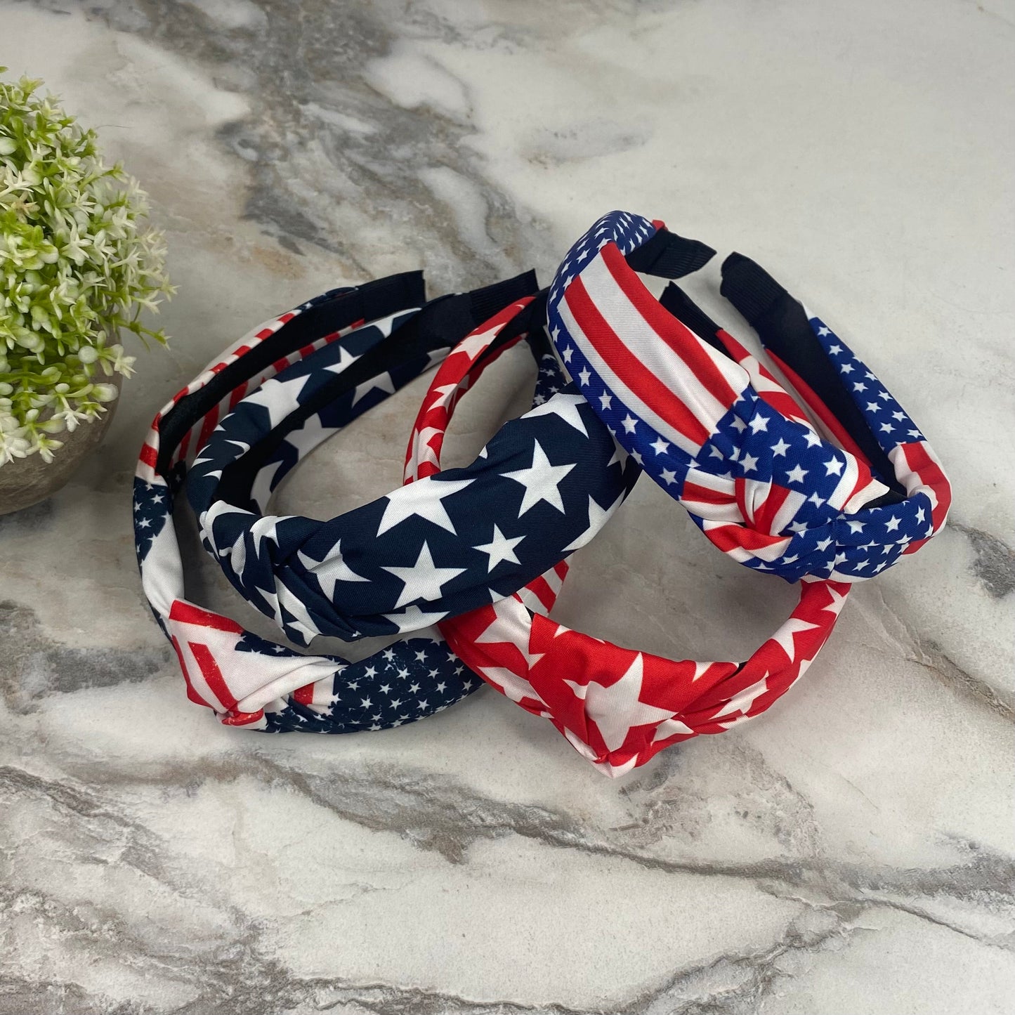 Headband - Americana - Fourth of July - Flag & Stars Assortment