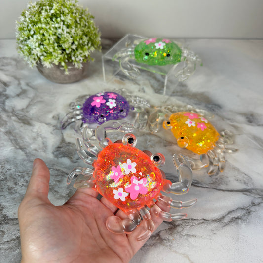 Squishy Toy - Glitter Crab