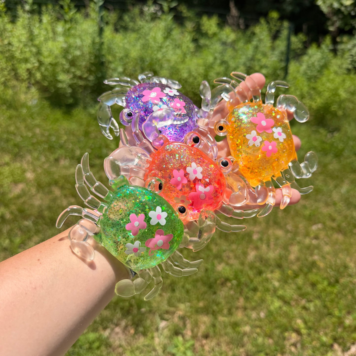 Squishy Toy - Glitter Crab