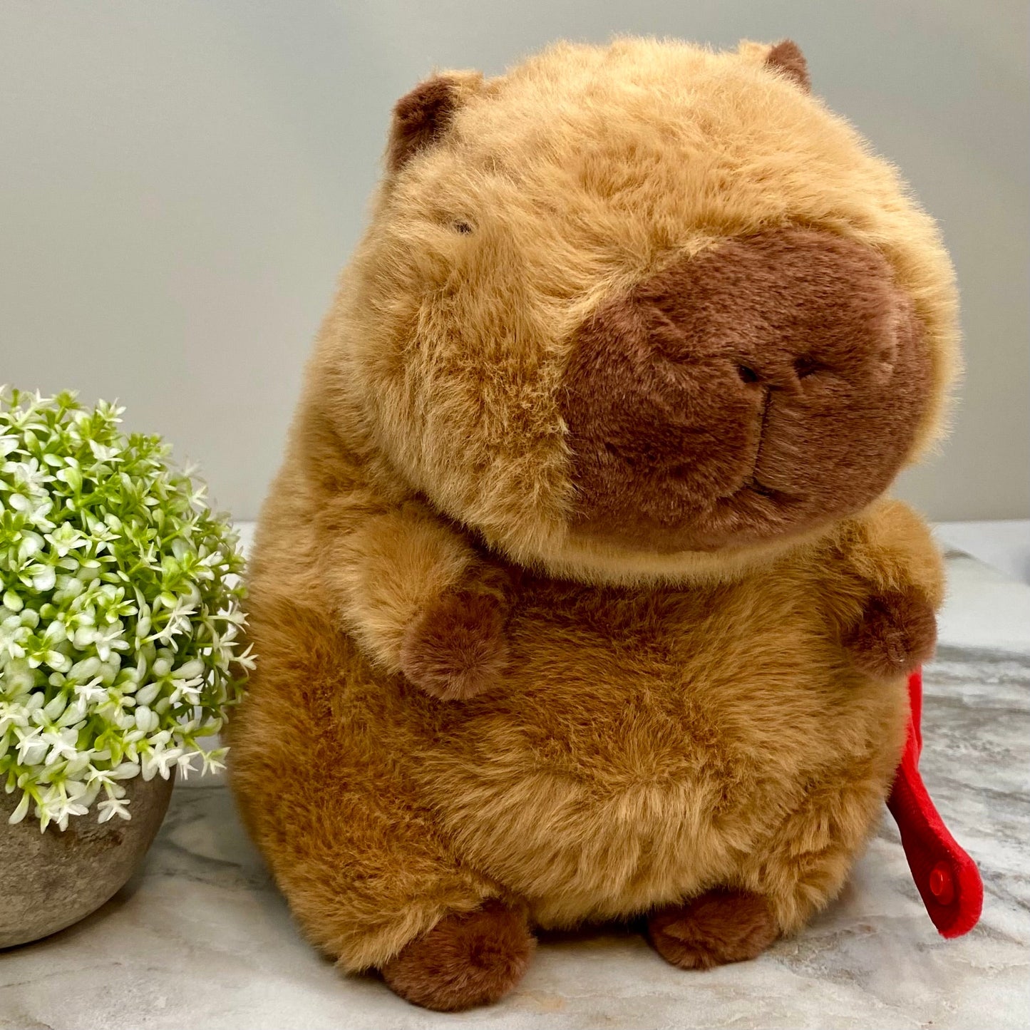 Plush Capybara Strawberry