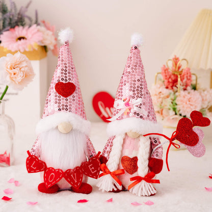 Gnome - Valentine #6 - Sequin Hat MN