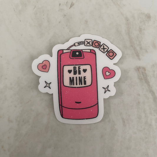 Vinyl Sticker - Love - Be Mine Phone