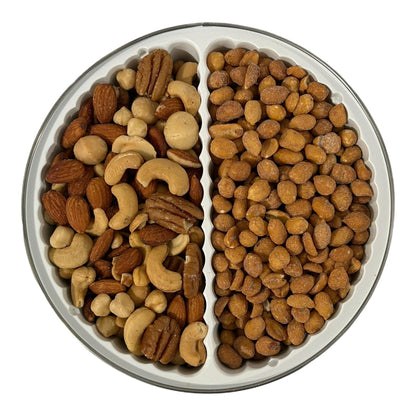 Deluxe Mix Nuts and Honey Roasted Peanuts Gift Tin 2 lb