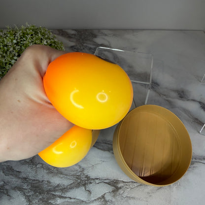 Squishy Toy - Viral Dumpling, Orange Face
