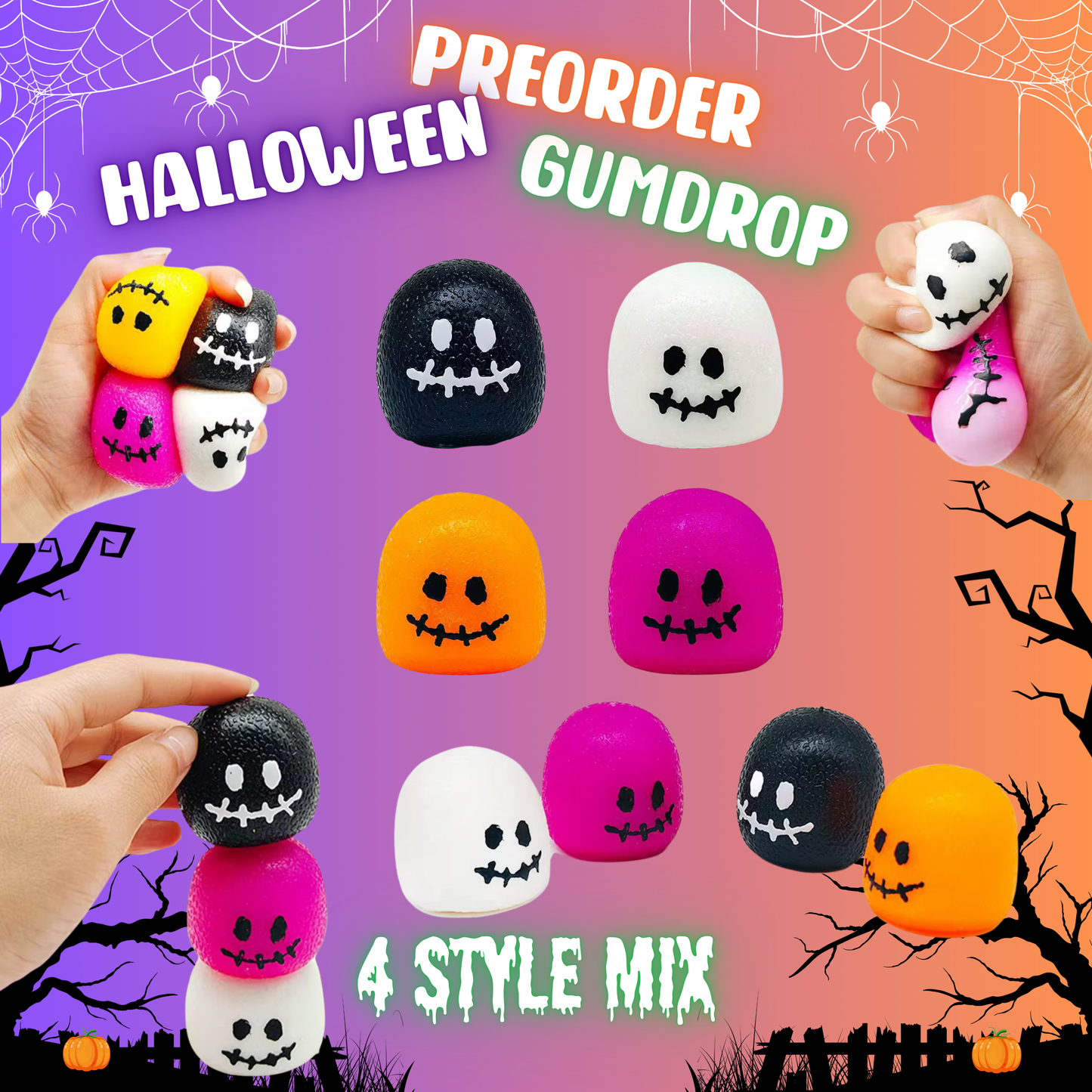 Squishy Toy - Halloween Gumdrop
