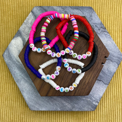 Bracelet Pack - Clay + Bead - Religious - Jesus