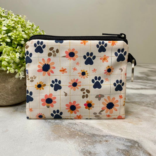 Mini Pouch - Dog Cat Sunflower Paw