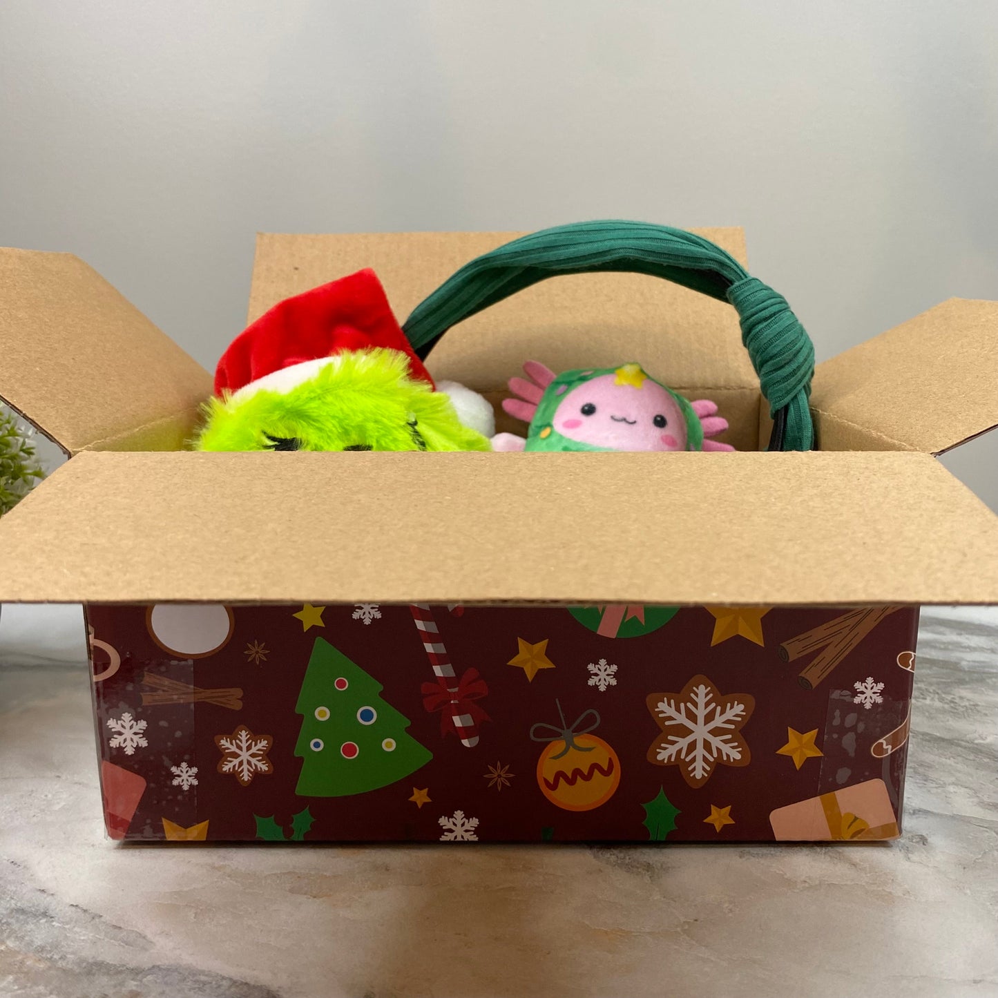 Christmas Gift Box with Crinkle Paper - Large MNC