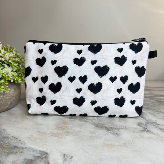 Pouch - Cow Furry Hearts