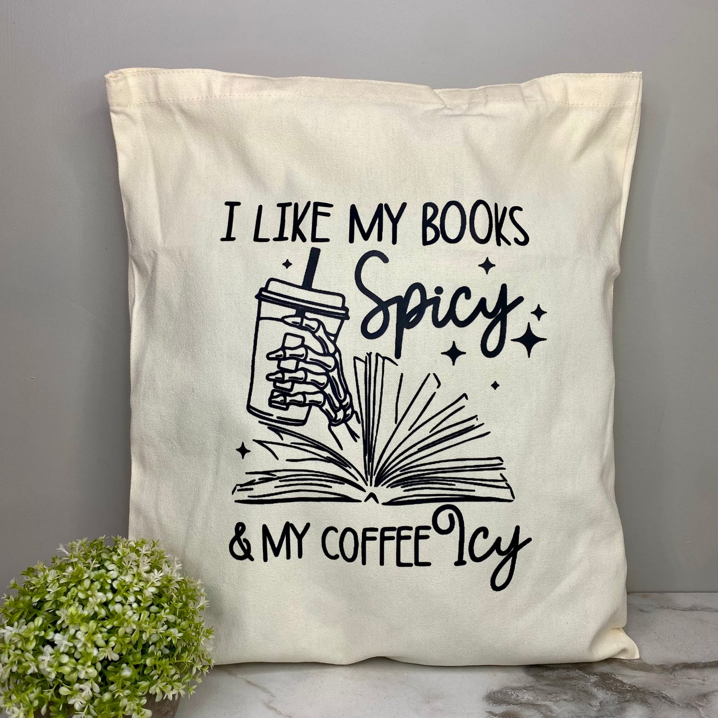 Tote Bag - Book Spicy & Coffee Icy