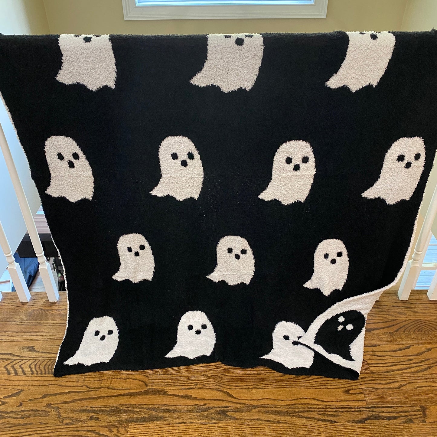 Blanket - Soft Dreams - Double Sided Ghost Black & White